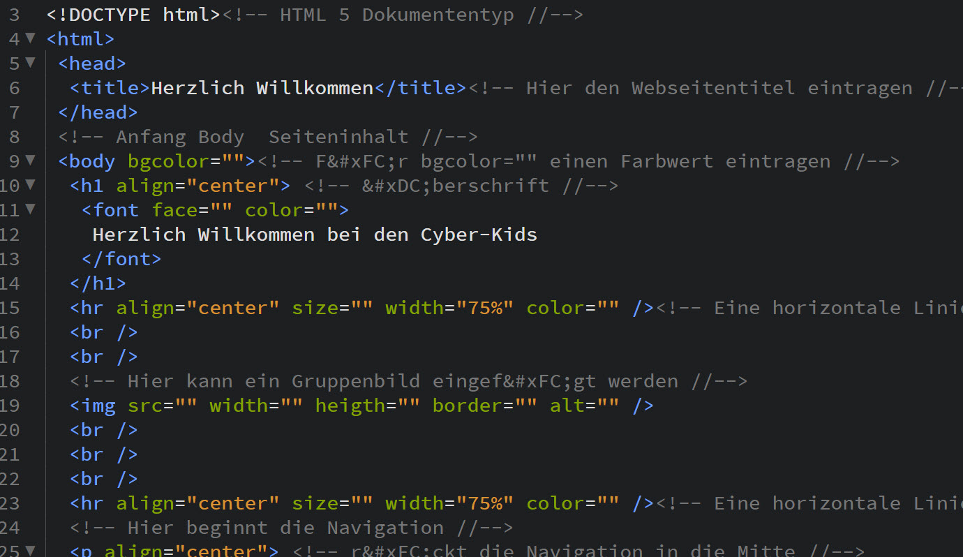 html-quellcode-dunkel